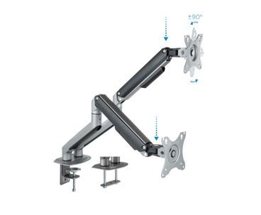 SOPORTE MESA 2 PANTALLAS 17"-32" TOOQ