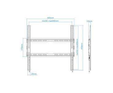 SOPORTE PARED-TV 32"-70" LP1070F-B TOOQ
