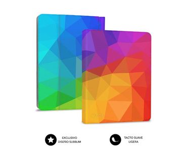 FUNDA + TECLADO TABLET KEYTAB USB TRIANGULOS SUBBLIM
