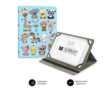 FUNDA TABLET TRENDY ANIMALS 11" SUBBLIM