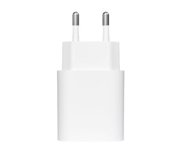 CARGADOR PARED/VIAJE USB-C/PD + USB-A 20W BLANCO LEOTEC