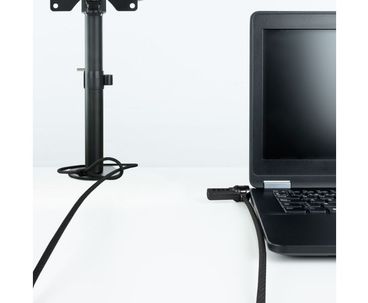 CABLE LOCK DE SEGURIDAD CON COMBINACION PARA PORTATILES 1.5M GRIS TOOQ