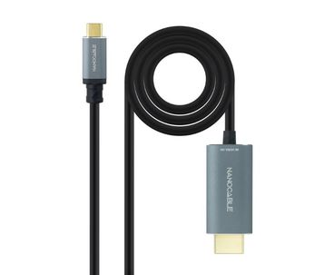 CONVERSOR USB-C A HDMI 2.1 8K 1.8M NEGRO NANOCABLE