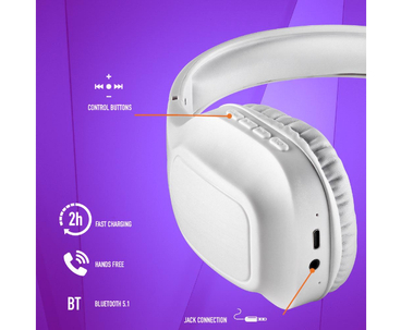 AURICULAR ARTICA WRATH BLUETOOTH BLANCO NGS