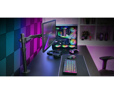 SOPORTE MONITOR AJUSTABLE 32" NEGRO MARM1 MARS GAMING