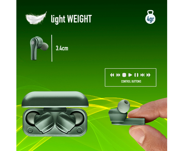 AURICULAR BLUETOOTH ARTICA BLOOM VERDE NGS