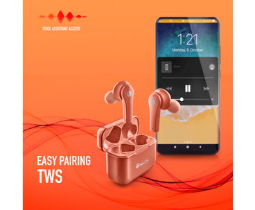 AURICULAR BLUETOOTH ARTICA BLOOM CORAL NGS
