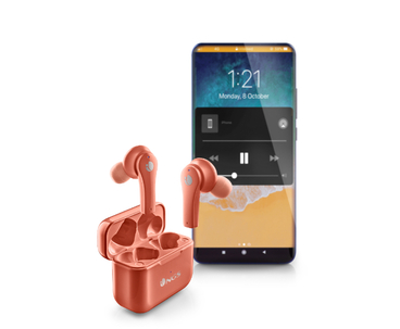 AURICULAR BLUETOOTH ARTICA BLOOM CORAL NGS