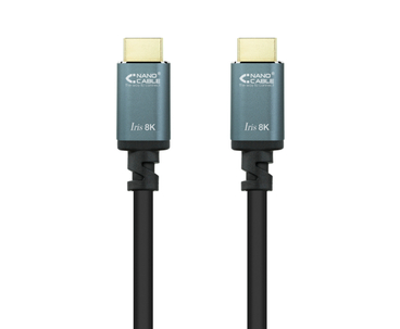 CABLE HDMI V2.1 IRIS 8K TIPO A/M-A/M NEGRO 5 M NANOCABLE