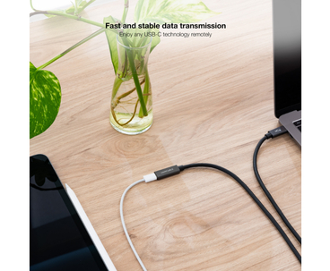 CABLE USB-C 3.2 GEN2x2 20Gbps 3A 4K USB-C/M USB-C/H 1 M NEGRO NANOCABLE