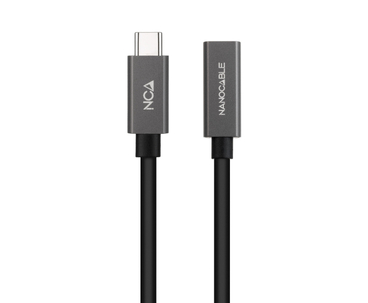 CABLE USB-C 3.2 GEN2x2 20Gbps 3A 4K USB-C/M USB-C/H 1 M NEGRO NANOCABLE