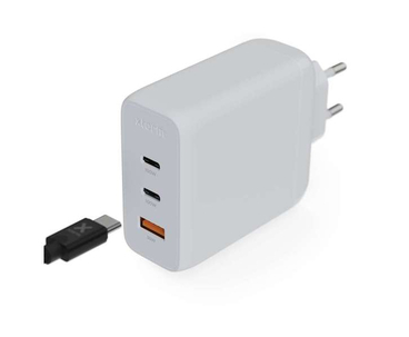 CARGADOR USB DE VIAJE/PARED 100W GAN2 ULTRA WALL 2x TYPE-C/USB 3.0 BLANCO XTORM