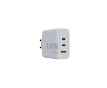 CARGADOR USB DE VIAJE/PARED 100W GAN2 ULTRA WALL 2x TYPE-C/USB 3.0 BLANCO XTORM