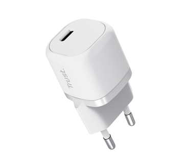 CARGADOR PARED/VIAJE ULTRARREDUCIDO USB-C PD 20W MAXO BLANCO TRUST