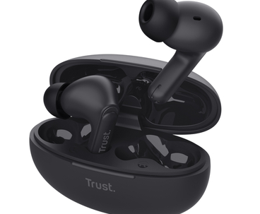 AURICULAR DE BOTON WIRELESS YAVI ENC NEGRO TRUST