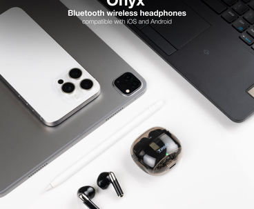 AURICULAR BLUETOOTH + MICROFONO CON ESTUCHE DE CARGA ONYX NEGRO TOOQ