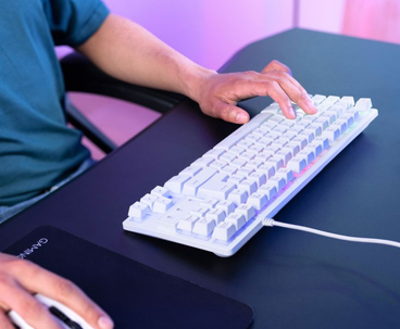 TECLADO GAMING GXT 833W THADO RGB BLANCO TRUST