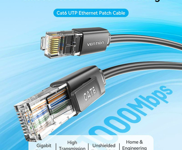 CABLE DE RED LATIGUILLO RJ45 UTP CAT6 AWG26 2 M NARANJA VENTION
