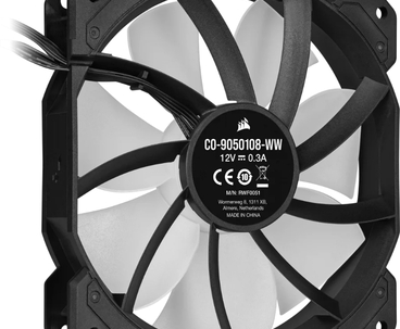 VENTILADOR AUXILIAR SP120 RGB ELITE 120MM BLACK SINGLE PACK CORSAIR