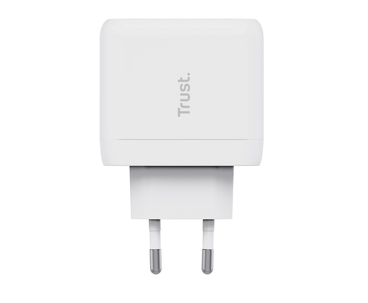 CARGADOR PARED/VIAJE USB-C 65W + CABLE USB-C MAXO BLANCO TRUST