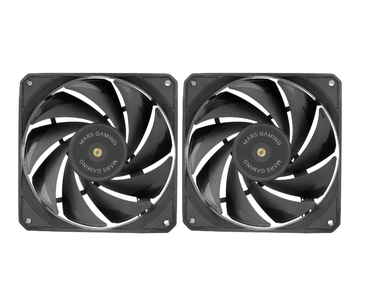 KIT 2 VENTILADORES AUXILIAR MFNCLX2 NEGRO MARS GAMING
