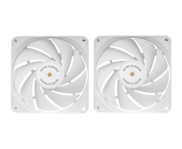 KIT 2 VENTILADORES AUXILIAR MFNCLX2 BLANCO MARS GAMING