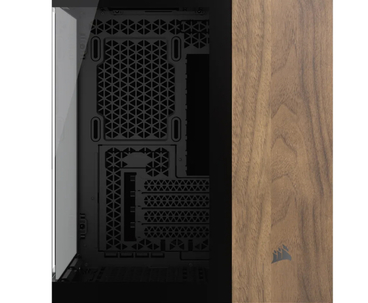 CAJA MICROATX 2500X TG BLACK/WALNUT WOOD CORSAIR