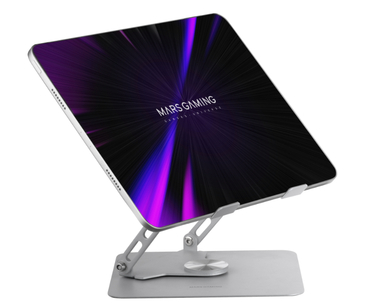 SOPORTE SOBREMESA PARA PORTATIL/TABLET GIRATORIO BLANCO MARS GAMING