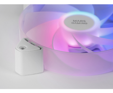 KIT 3 VENTILADORES AUXILIAR A-RGB 120MM MF-3R BLANCO MARS GAMING