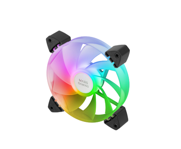 KIT 3 VENTILADORES AUXILIAR A-RGB 120MM MF-3R NEGRO MARS GAMING