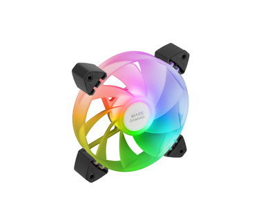 KIT 3 VENTILADORES AUXILIAR A-RGB 120MM MF-3R NEGRO MARS GAMING