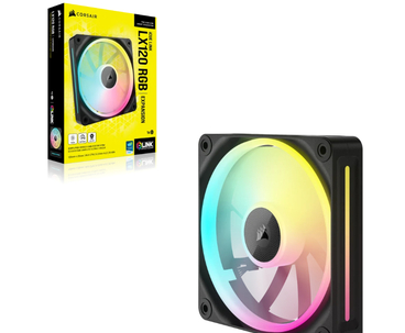 VENTILADOR AUXILIAR LX120 ICUE LINK RGB 120MM BLACK SINGLE PACK CORSAIR
