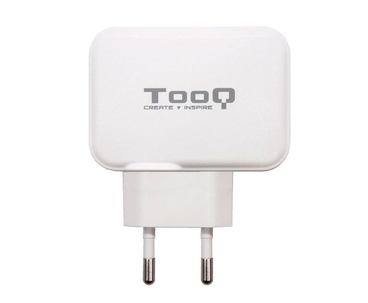 CARGADOR DOBLE PUERTO USB-C USB A 27W BLANCO TOOQ