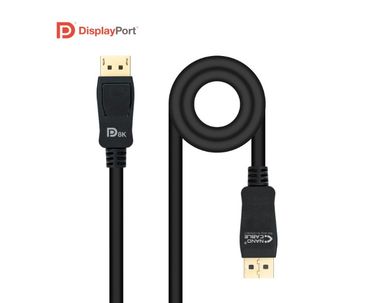 CABLE DISPLAYPORT 1.4 DP/M-DP/M BLACK 2M NANOCABLE