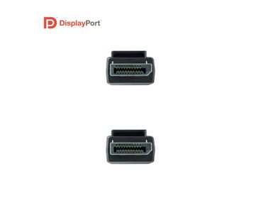 CABLE DISPLAYPORT 1.4 DP/M-DP/M BLACK 2M NANOCABLE