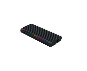 CAJA EXTERNA SSD NGFF/NVMe SHINOBI USB3.1 GEN2 USB-A RGB NEGRO TOOQ