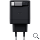 CARGADOR PARED/VIAJE USB-C 65W + CABLE USB-C RETRACTIL MAXO NEGRO TRUST
