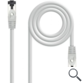 CABLE DE RED LATIGUILLO SSTP CAT8.1 AWG26 0.5 M GRIS NANOCABLE