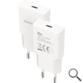 CARGADOR PARED 1XUSB-C PD 20W BLANCO NANOCABLE