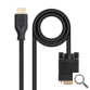 CONVERSOR VGA/M A HDMI/M 1.8 M NEGRO NANOCABLE